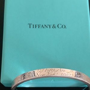 Tiffany & Co. Silver Note bangle bracelet